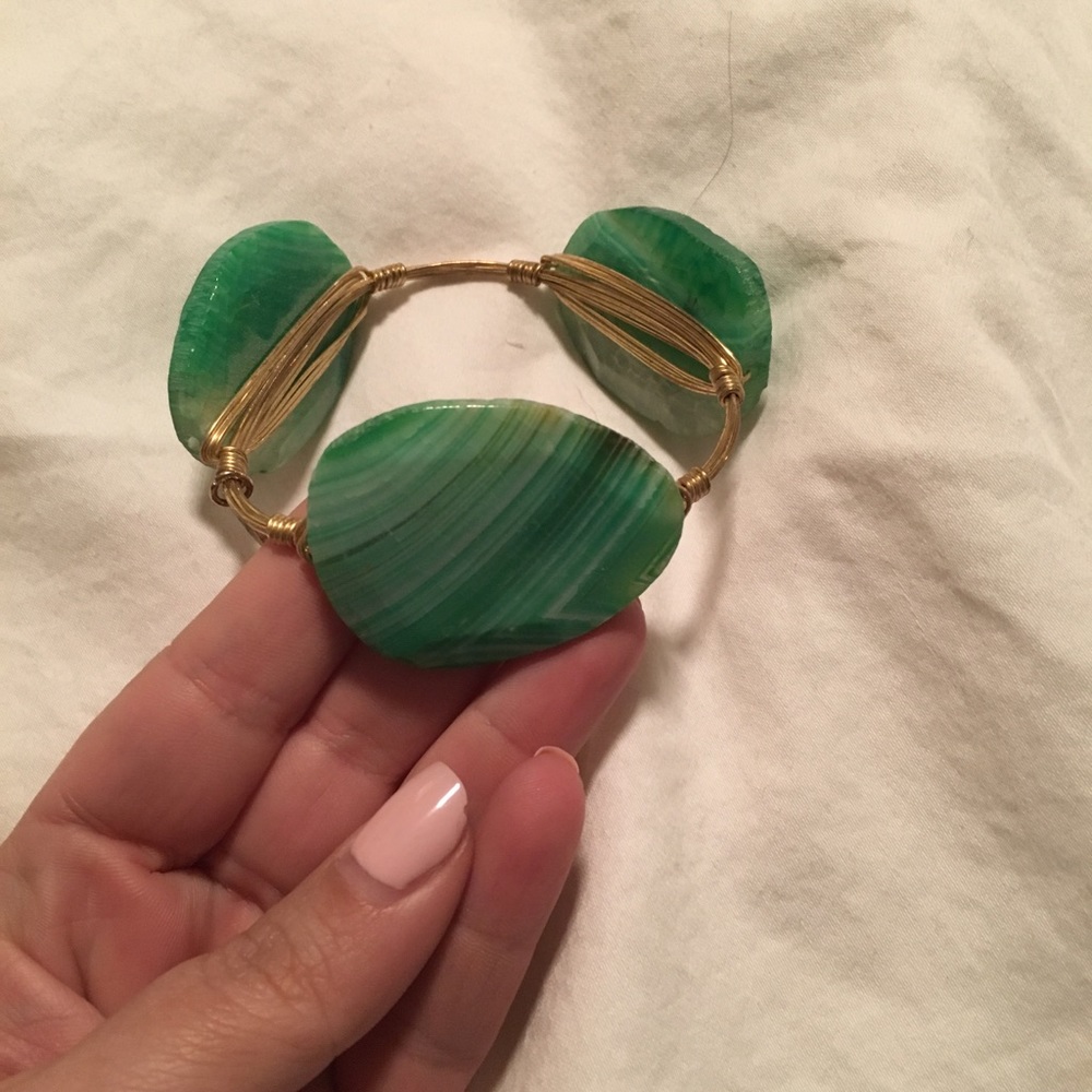 Bourbon & Bowties stone bracelet- Green